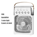 3 In 1 Fan AIr Conditioner Household Small Air Cooler LED Night Light Portable Humidifier Air Adjustment Fan Office Home Fan New