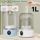 Tired of dealing with dirty laundry on the go? The Mini Portable Washing Machine is your compact solution No more hand washing or waiting at the laundromat. Clean clothes. Anytime. Anywhere.
