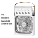 3 In 1 Fan AIr Conditioner Household Small Air Cooler LED Night Light Portable Humidifier Air Adjustment Fan Office Home Fan New