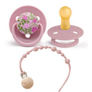 0-36 months macaron color baby silicone pacifier + pacifier chain, food grade material children's chewing fun