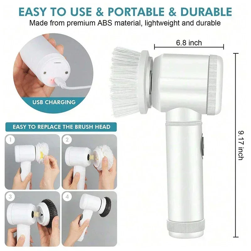 Stop cleaning in pain! With the Electric Spin Scrubber, you clean faster, easier, and pain-free. Less effort. No pain. Cleaning made simple.