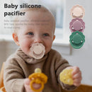 0-36 months macaron color baby silicone pacifier + pacifier chain, food grade material children's chewing fun