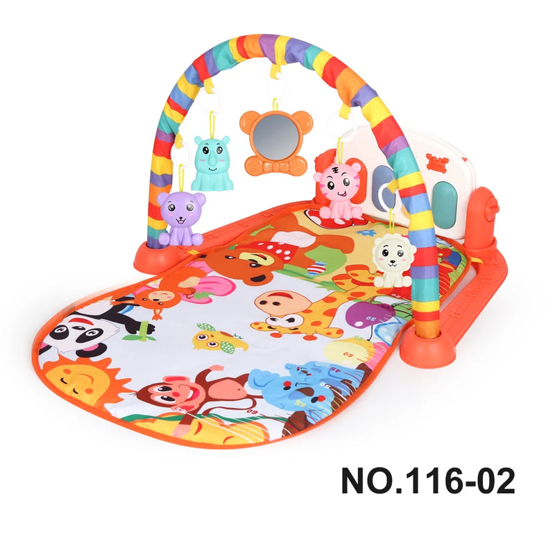 Multifunctional Fitness Frame Baby Activity Gym Play Mat Musical Rack Kid Infant Educational Crawling Carpet Toy Children Gift