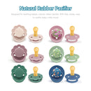 0-36 months macaron color baby silicone pacifier + pacifier chain, food grade material children's chewing fun