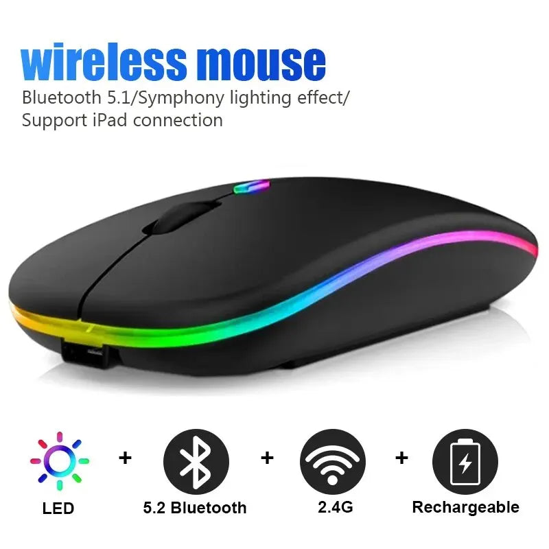 Laggy, uncomfortable mouse ruining your game? Upgrade to the RGB Wireless Gaming Mouse – ergonomic, rechargeable, and ultra-responsive up to 3600DPI. Play smoother. Work faster. No wires, no limits.