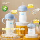 /240/330ML Baby P150P Bottle Newborn Baby Bottle with Handle Milk BottleFeeding  Baby Bottles Newborn Feeding Supplies