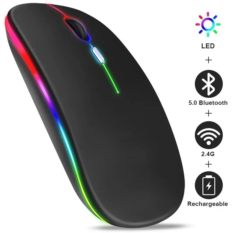 Laggy, uncomfortable mouse ruining your game? Upgrade to the RGB Wireless Gaming Mouse – ergonomic, rechargeable, and ultra-responsive up to 3600DPI. Play smoother. Work faster. No wires, no limits.