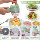 4In1 Electric Vegetable Cutter Set Handheld Wireless Electric Garlic Masher Food Chopper Meat Grinder Machine Food Peel Slice