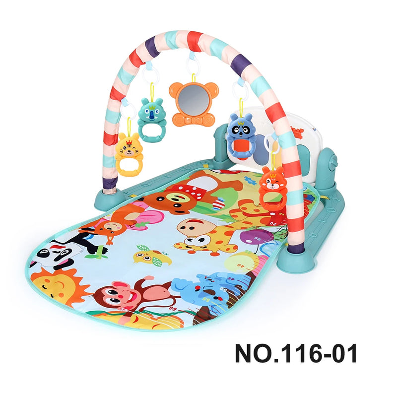 Multifunctional Fitness Frame Baby Activity Gym Play Mat Musical Rack Kid Infant Educational Crawling Carpet Toy Children Gift