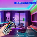 40m RGB Music-Sync LED Strip – App + Remote Control, Flexible Home & Party Lighting