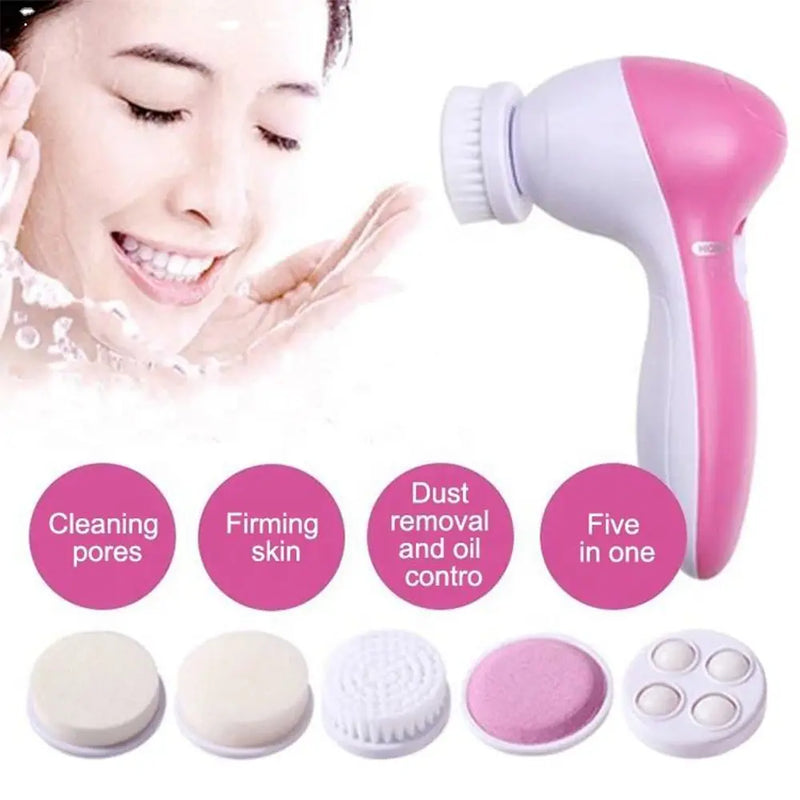Still scrubbing your face by hand? Stop hurting your skin start healing it.  Your pores are screaming for help. Deep clean. Glow again.  Tired of dull, tired skin? Wake it up with 5-in-1 spa power at home.