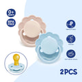 0-36 months macaron color baby silicone pacifier + pacifier chain, food grade material children's chewing fun
