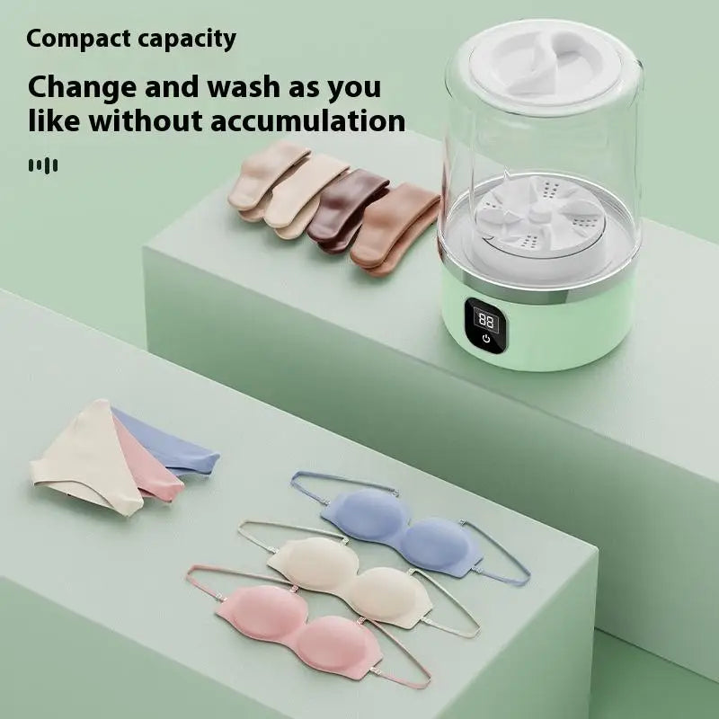 Portable Mini Washing Machine Small Laundry Washer Machine Clothes Cleaning Tool For Dormitories Travel Camping Hotel Apartment