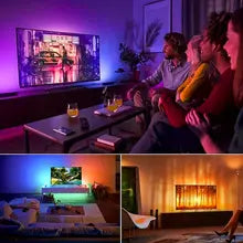 40m RGB Music-Sync LED Strip – App + Remote Control, Flexible Home & Party Lighting