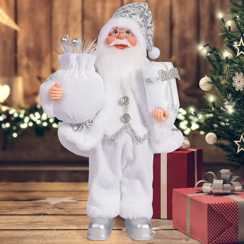 1 new Santa Claus statue ornaments, suitable for Christmas desktop decoration, party decoration, home decoration crafts, room de