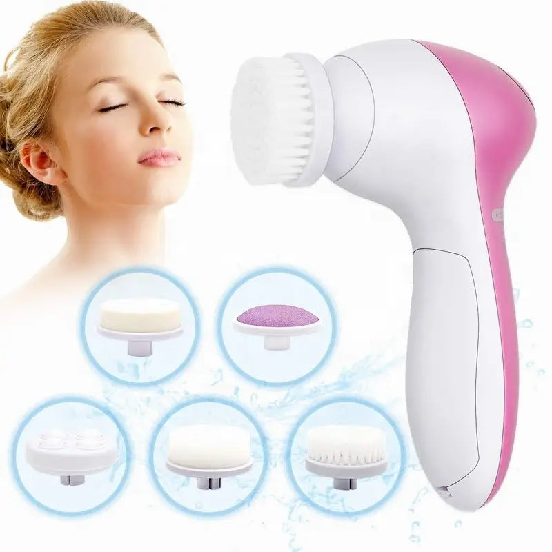 Still scrubbing your face by hand? Stop hurting your skin start healing it.  Your pores are screaming for help. Deep clean. Glow again.  Tired of dull, tired skin? Wake it up with 5-in-1 spa power at home.