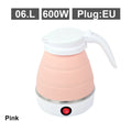 Mini foldable electric kettle 0.6L portable electric kettle household travel water heater silicone compression 110V-220V