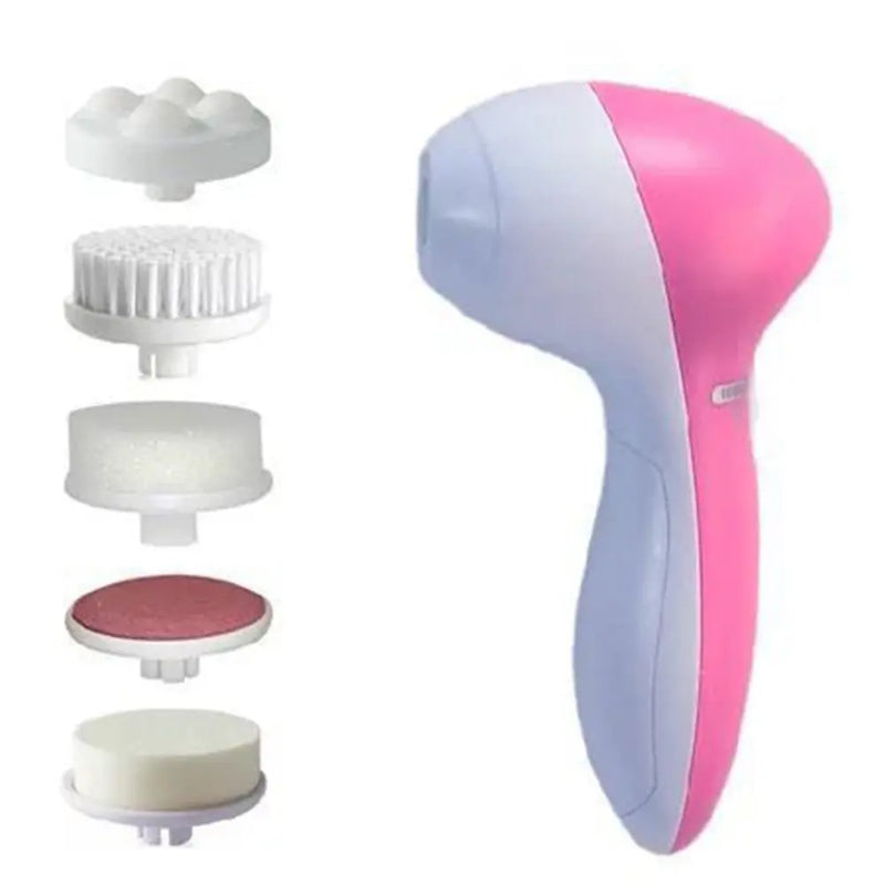 Still scrubbing your face by hand? Stop hurting your skin start healing it.  Your pores are screaming for help. Deep clean. Glow again.  Tired of dull, tired skin? Wake it up with 5-in-1 spa power at home.
