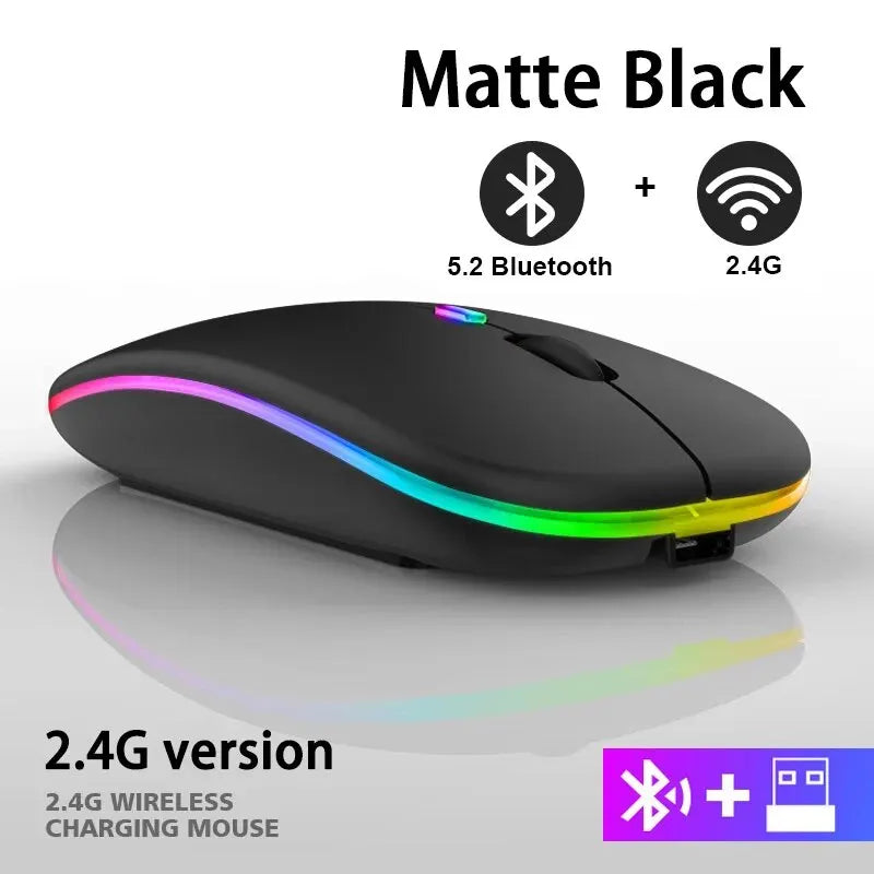 Laggy, uncomfortable mouse ruining your game? Upgrade to the RGB Wireless Gaming Mouse – ergonomic, rechargeable, and ultra-responsive up to 3600DPI. Play smoother. Work faster. No wires, no limits.