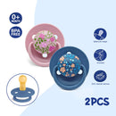 0-36 months macaron color baby silicone pacifier + pacifier chain, food grade material children's chewing fun