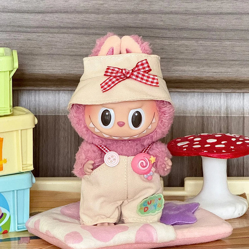 Labubu 17cm Doll Clothing Set Cute Hat Clothes Doll Accessories Children Gift Toys