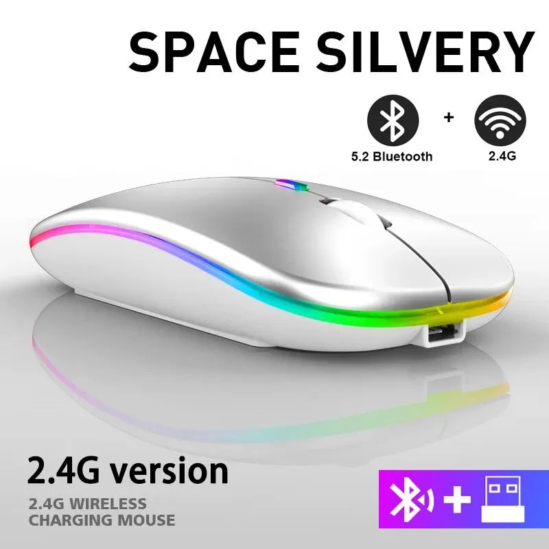Laggy, uncomfortable mouse ruining your game? Upgrade to the RGB Wireless Gaming Mouse – ergonomic, rechargeable, and ultra-responsive up to 3600DPI. Play smoother. Work faster. No wires, no limits.