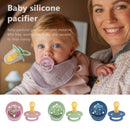 0-36 months macaron color baby silicone pacifier + pacifier chain, food grade material children's chewing fun