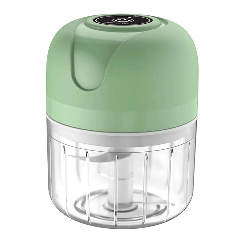 Chop garlic, meat, and veggies in seconds! Tired of the mess and sore hands? The 250ml Electric Chopper is portable, rechargeable, and effortless. Less prep. More cooking. Zero stress.