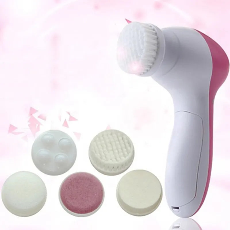 Still scrubbing your face by hand? Stop hurting your skin start healing it.  Your pores are screaming for help. Deep clean. Glow again.  Tired of dull, tired skin? Wake it up with 5-in-1 spa power at home.