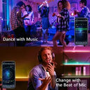 40m RGB Music-Sync LED Strip – App + Remote Control, Flexible Home & Party Lighting