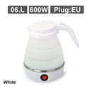 Mini foldable electric kettle 0.6L portable electric kettle household travel water heater silicone compression 110V-220V